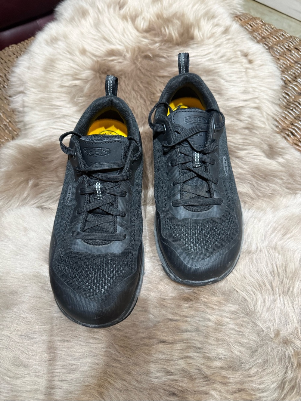 Keen Women’s Black Sneakers with Yellow Interior